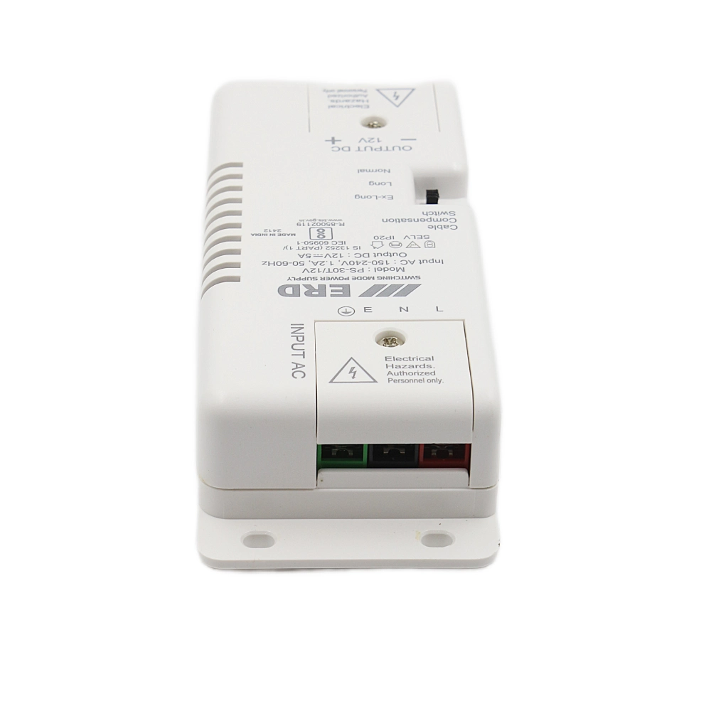 ERD CCTV Power Supply 12v/5a Slim For 4ch (PS30T) view 3